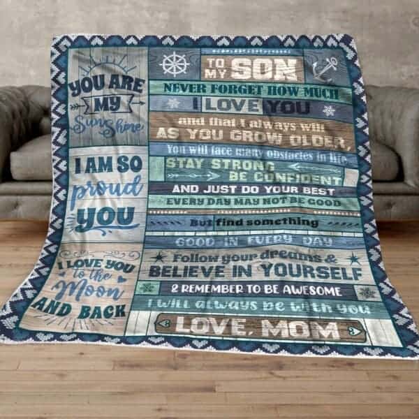 Personalized Blanket To My Son