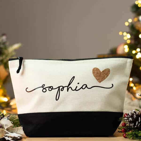 Personalized Christmas Make-up Bag gifts for best friend 