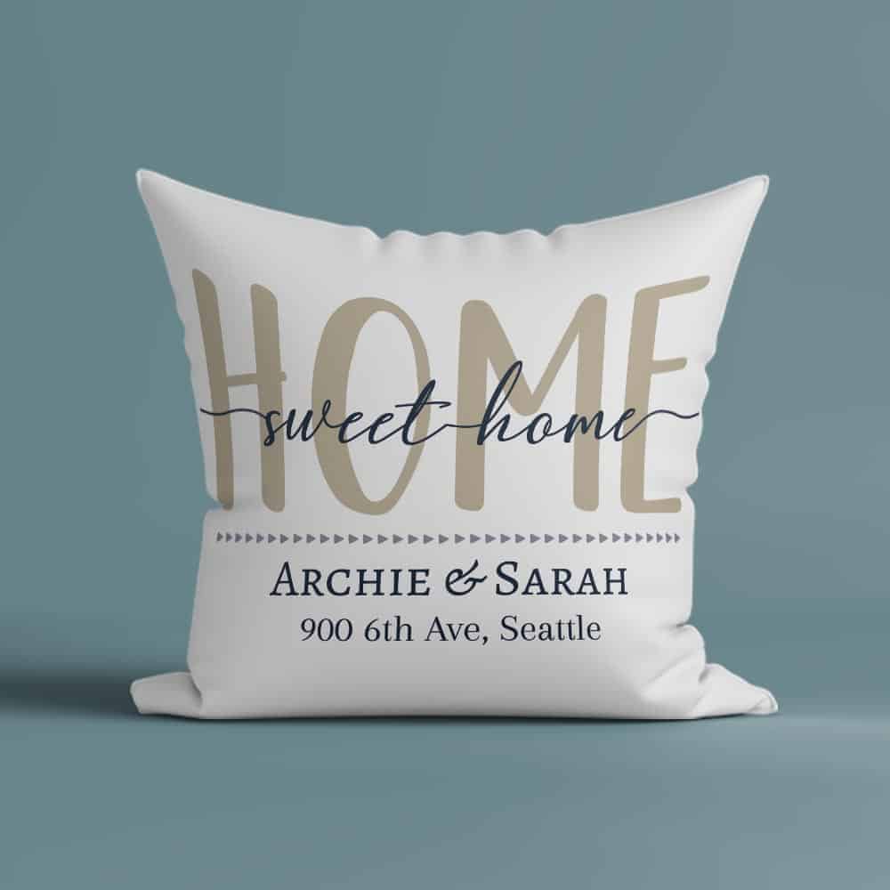 home sweet home custom throw pillow gift for daughter in law