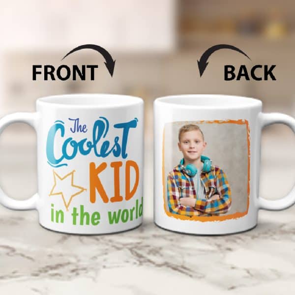 Xmas Gifts for Son The Coolest Kid in the World Mug