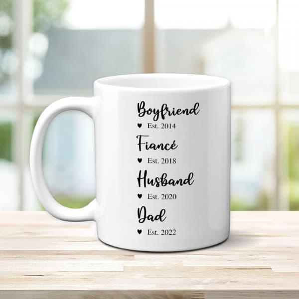Boyfriend Fiance Husband Dad Custom Mug: xmas gifts for him