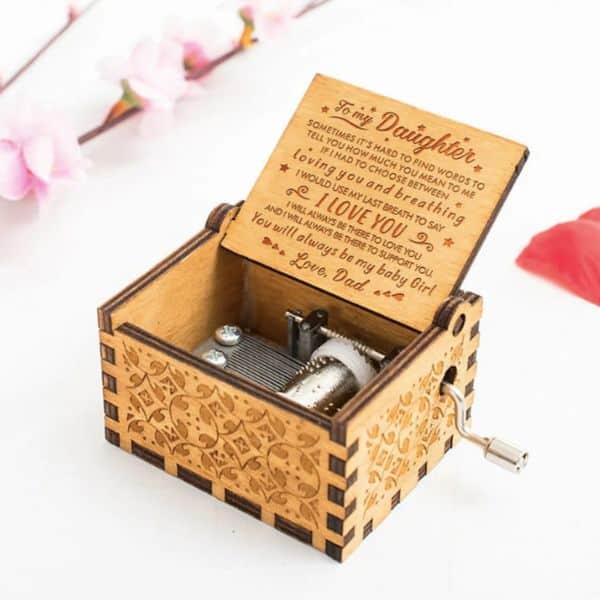 christmas gifts for daughter from dad: Dad To Daughter Music Box