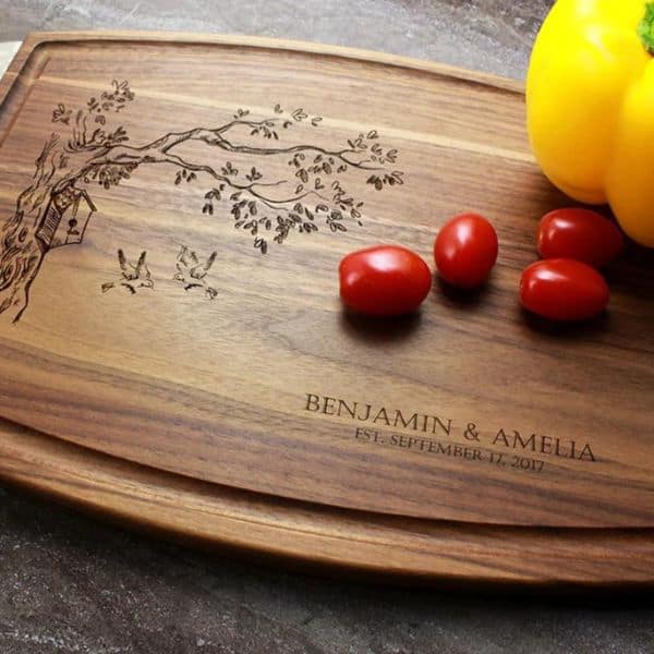unique Christmas gift: cutting board