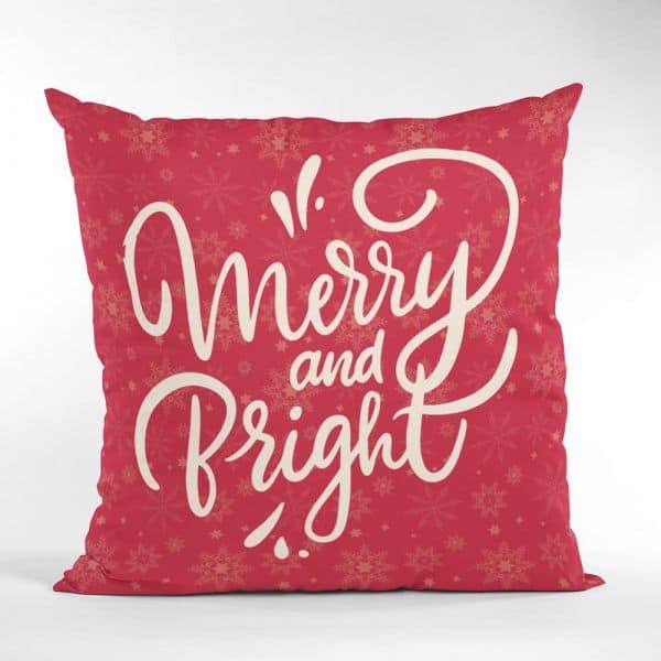 best gifts for couples for Christmas: Merry and Bright Pillow