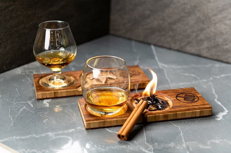 Personalized Cocktail and Decanter Trays: what should i get my husband for christmas