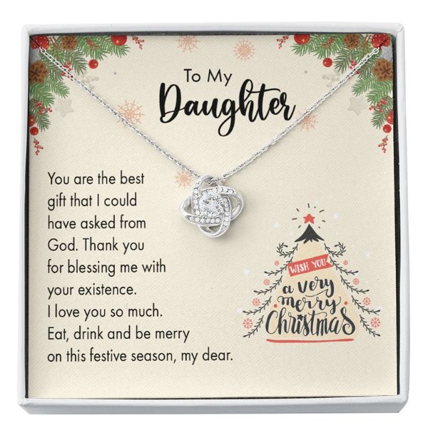 christmas gifts for daughter: To My Daughter Mery Christmas Necklace