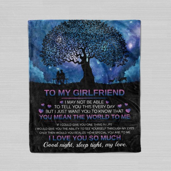 To My Girlfriend Blanket - Christmas gifts for girlfriend