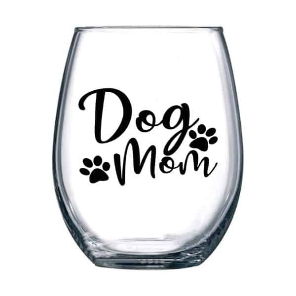 gifts for dog lovers: wine glass