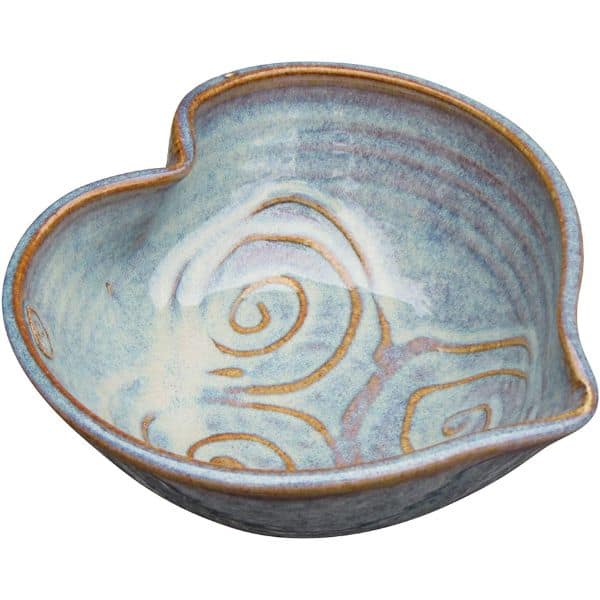 Heart-Shaped Pottery Bowl