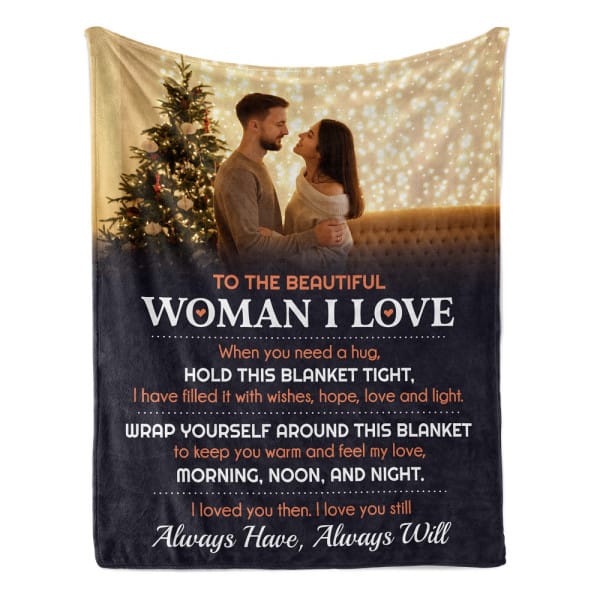 1 year anniversary gift for girlfriend: I Love You Still Always Have, Always Will Custom Photo Blanket