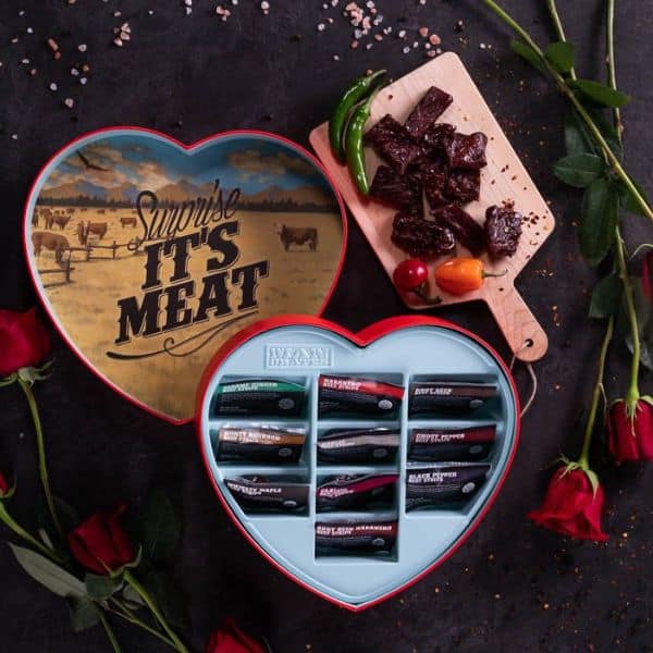 best valentine's gifts for long-distance relationships: Jerky Heart
