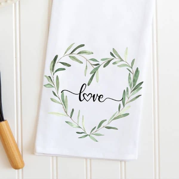LOVE Heart Kitchen Towel