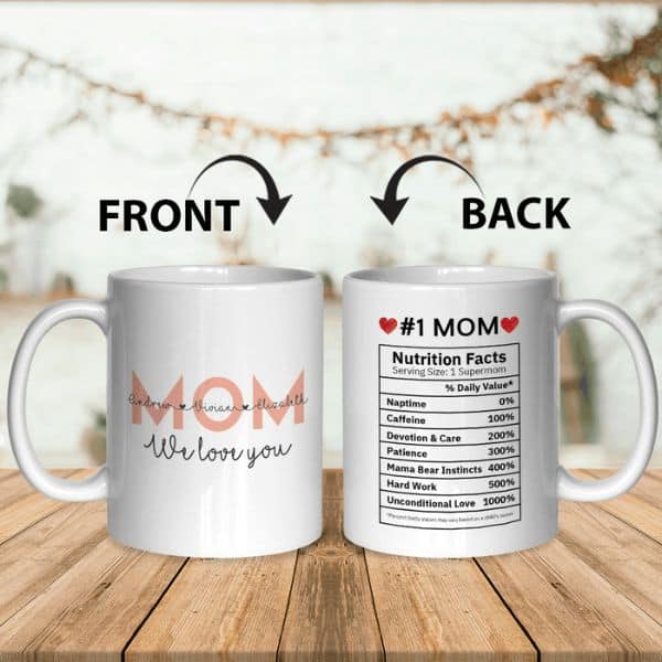 Mom Nutrition Facts Funny Coffee Mug
