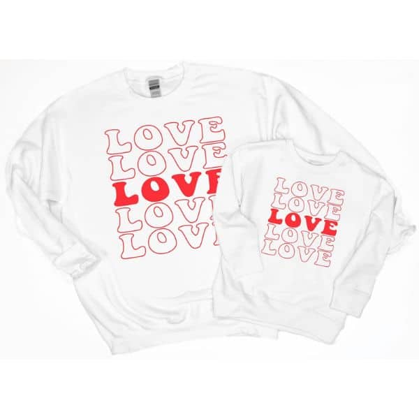 Mother-Daughter Sweatshirts - valentines gifts for moms and daughters