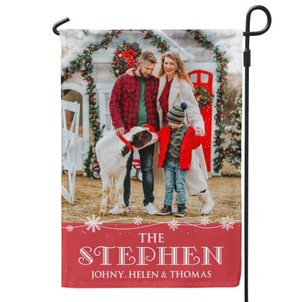 Personalized Christmas Flag for Garden Decor - Christmas gifts for family