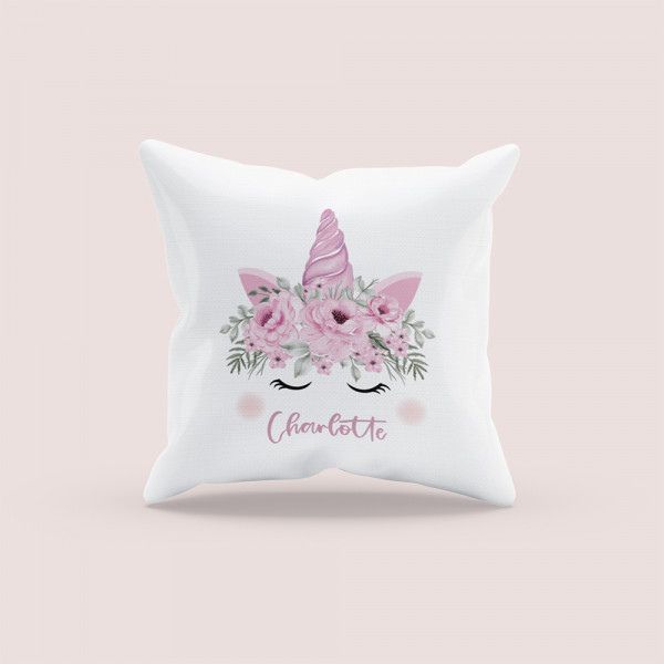 Personalized Unicorn Face Pillow - valentines day gifts for daughters