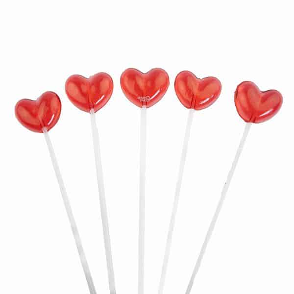 Valentines Heart Lollipops - valentines gifts for daughters with candies