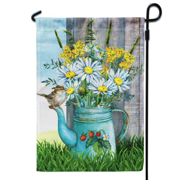 Watering Pot Flower Spring Garden Flag: top gifts for gardeners