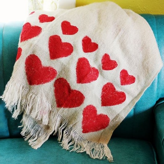 DIY Heart Blanket