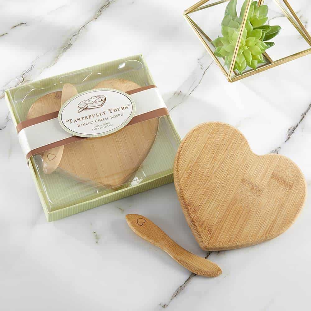 heart shaped cutting board as a valentine's day gift