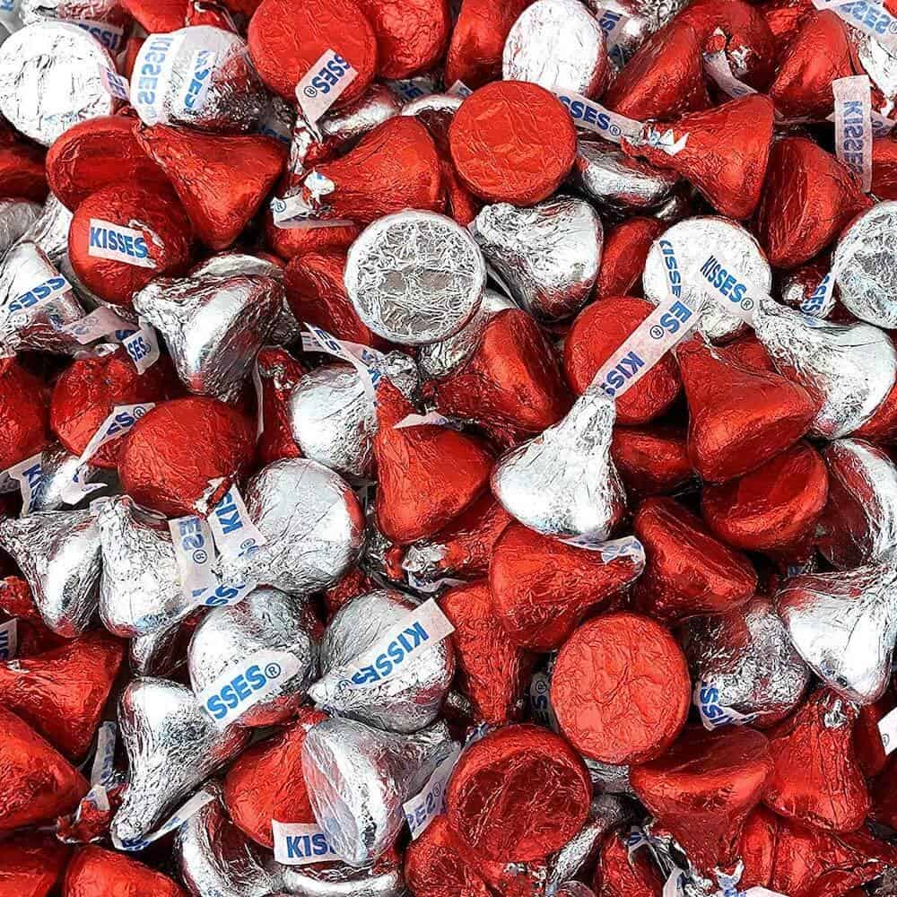 Hershey valentine's day kisses milk chocolate
