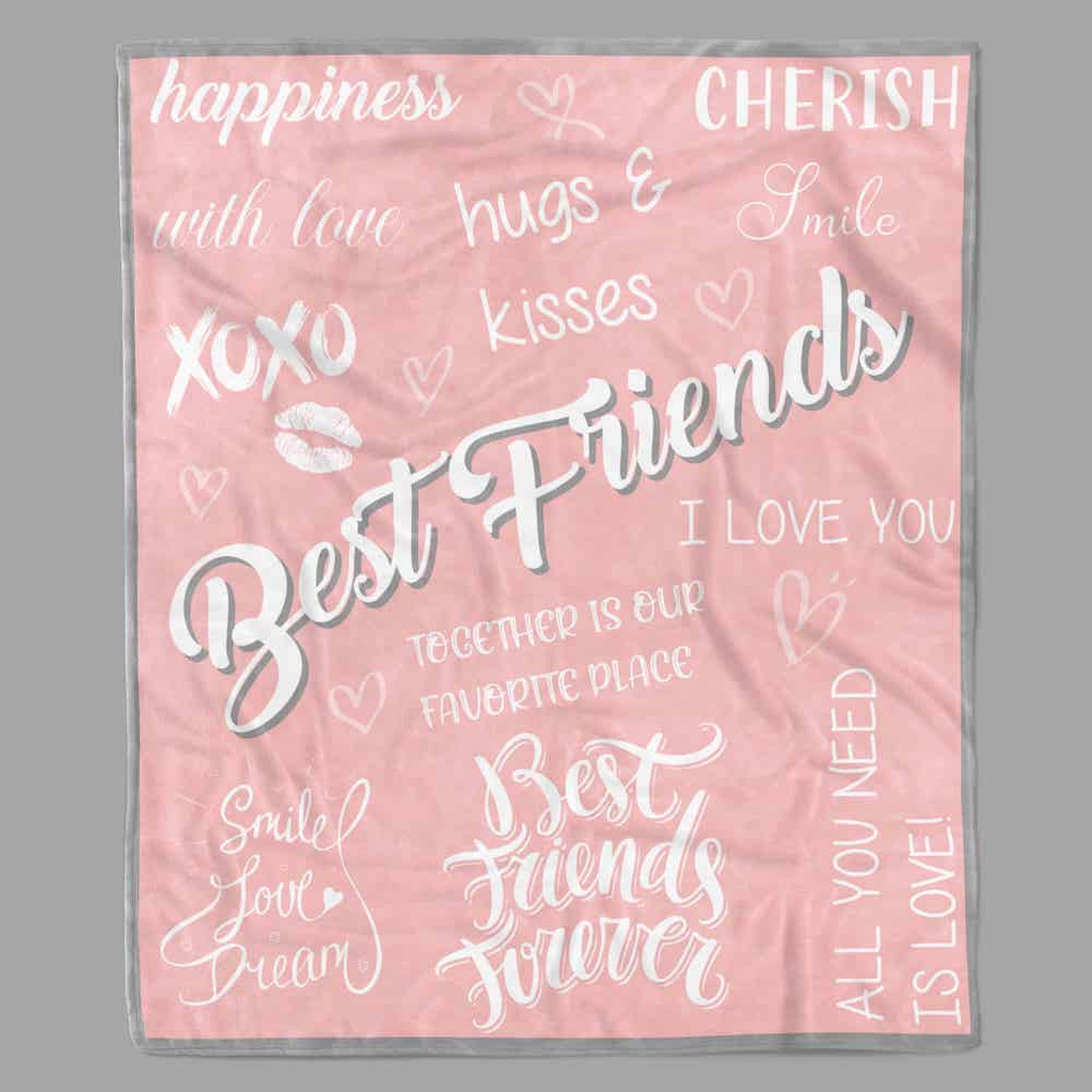 hugs and kisses blanket - best valentine's day gift for friends