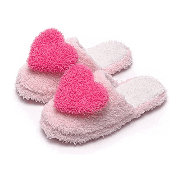 Meaningful valentines gift for girlfriend: Heart Slippers