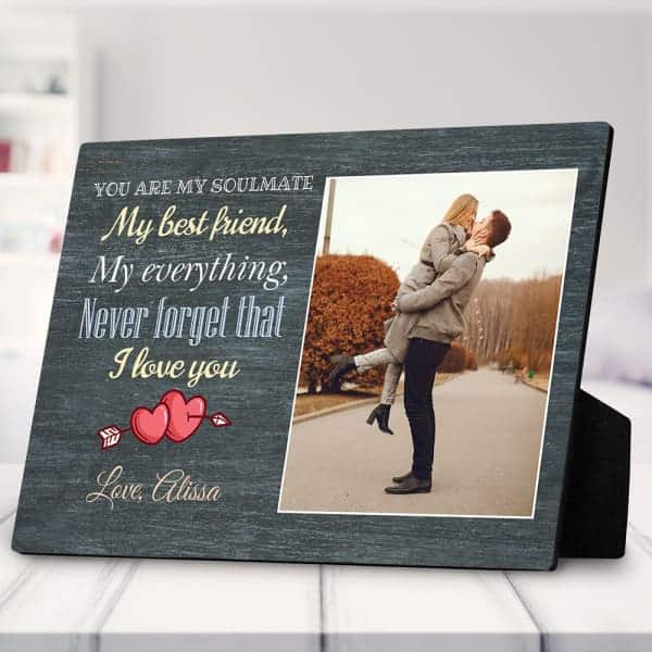 Valentines Day gifts for her: You Are My Everything Photo Desktop Plaque