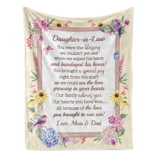 Daughter-in-Law Custom Blanket - valentine's day gift for daughter in law