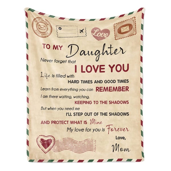 To My Daughter Custom Blanket - best valentines gifts for daughters