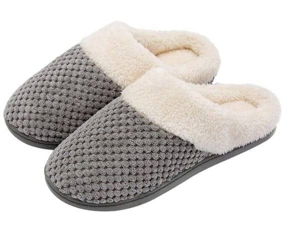 Fleece Memory Foam Slippers: mother's day gifts to grandma