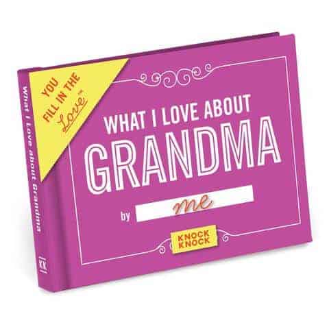 What I Love About Grandma Journal: mothers day ideas for grandma