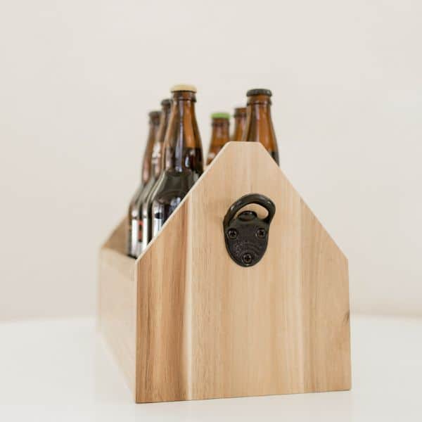 cool homemade gift ideas for father's day: DIY beer crate