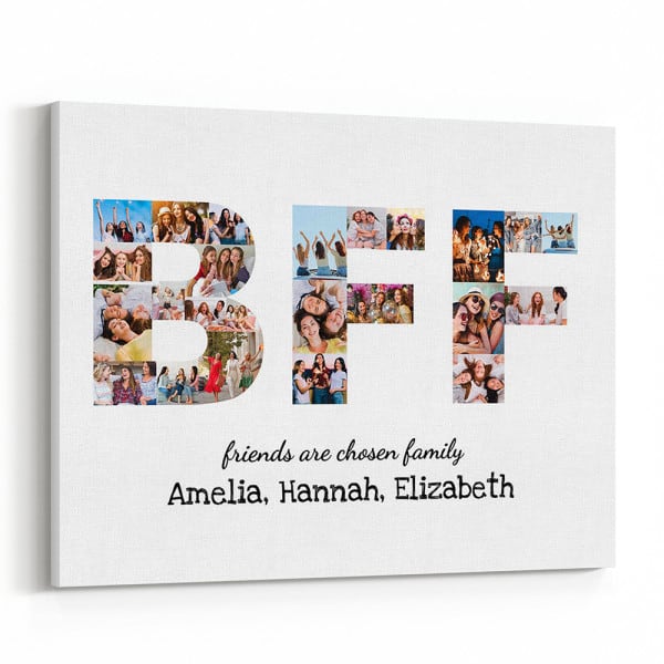 best mother's day gifts for friends: BFFs Are Chosen Family Canvas Print