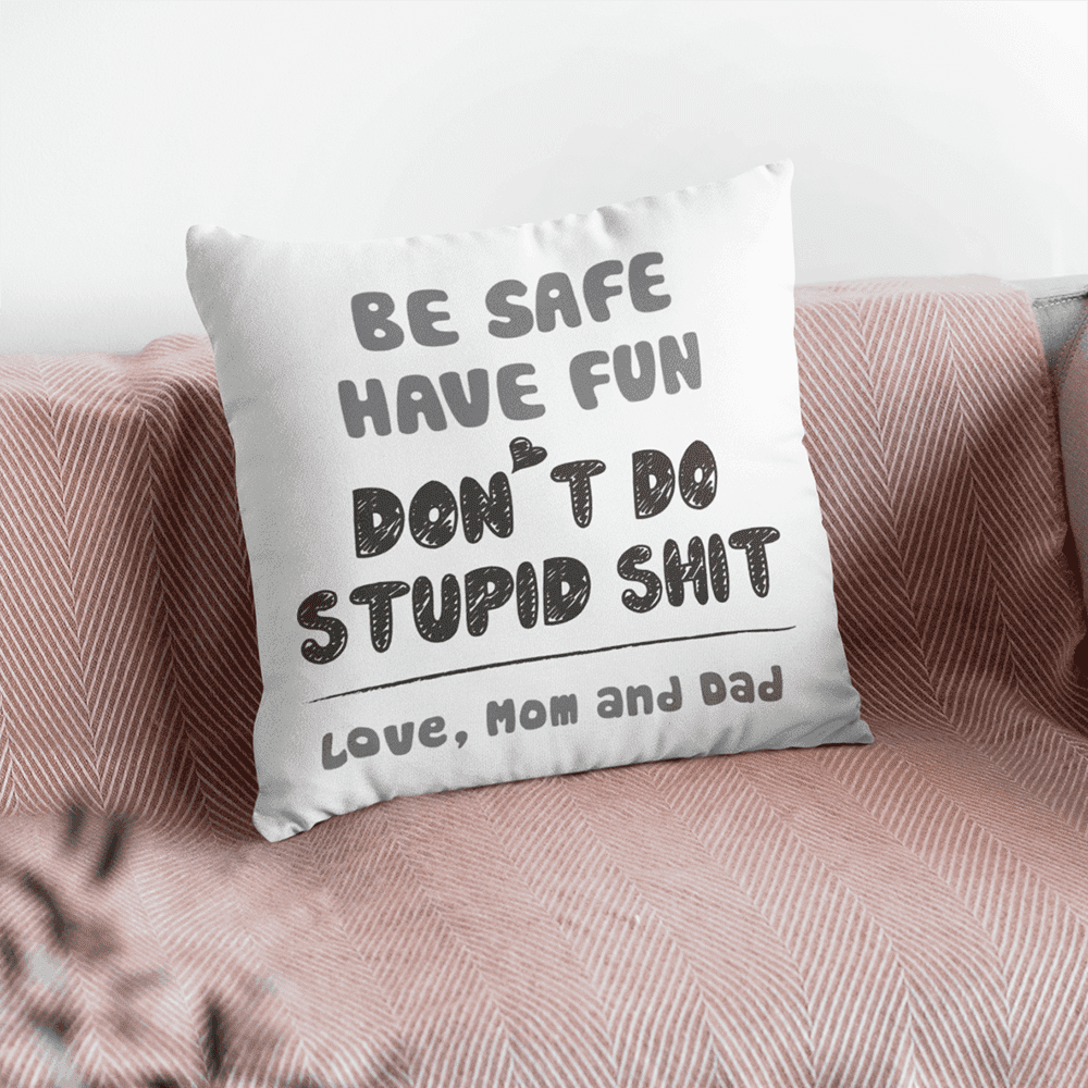 Don’t Do Stupid Shit Pillow: gifts for girl graduates from high school
