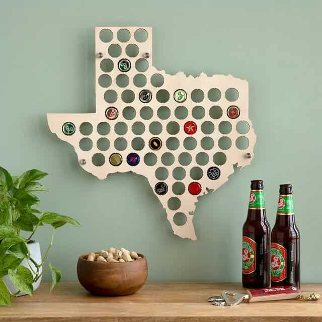 Beer Cap States: father's day gift for the man who has everything