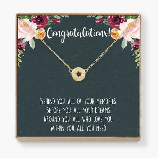 Compass Necklace: girl graduation gifts high school