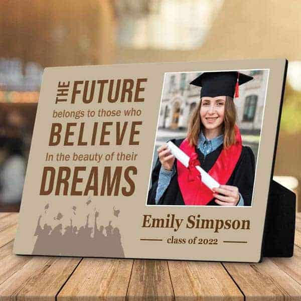Custom Graduation Photo Desktop Plaque: gift for high school graduate girl