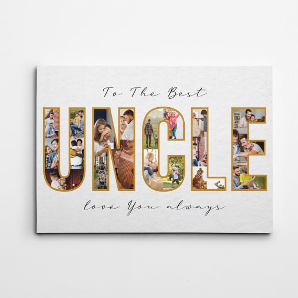 To The Best Uncle Custom Canvas Print: father's day gift for uncle