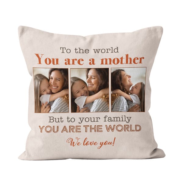 To The World You Are A Mother Pillow: mother's day gifts for pregnant moms
