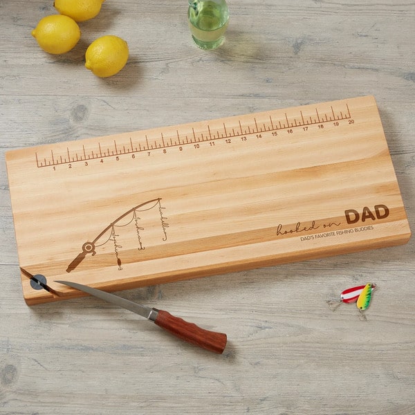 Useful fathers day present: Fishing cutting board 
