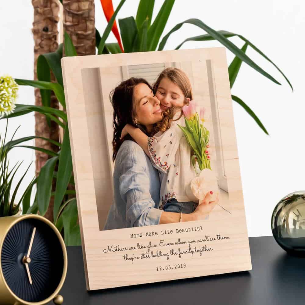 photo on wood gift for mom birthday