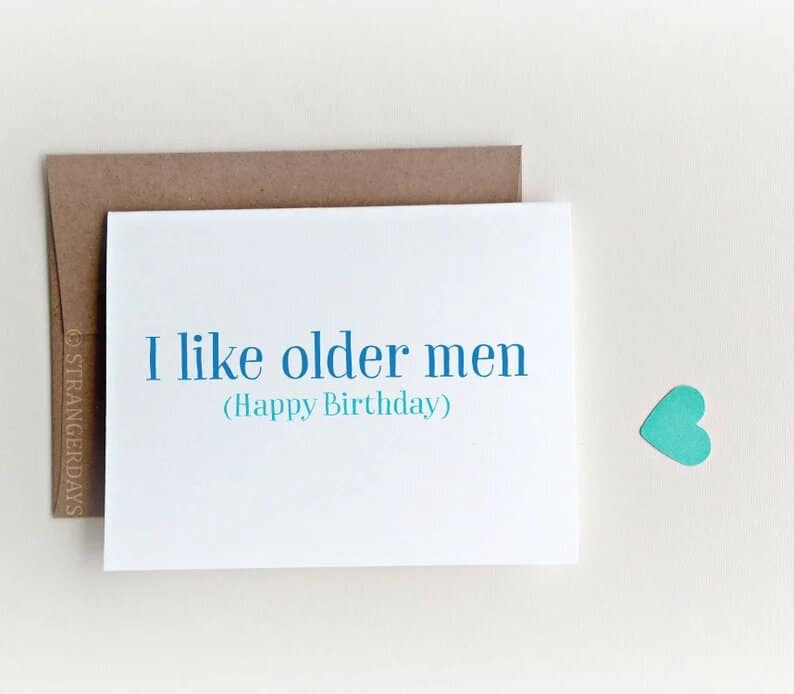 a funny birthday card for husband