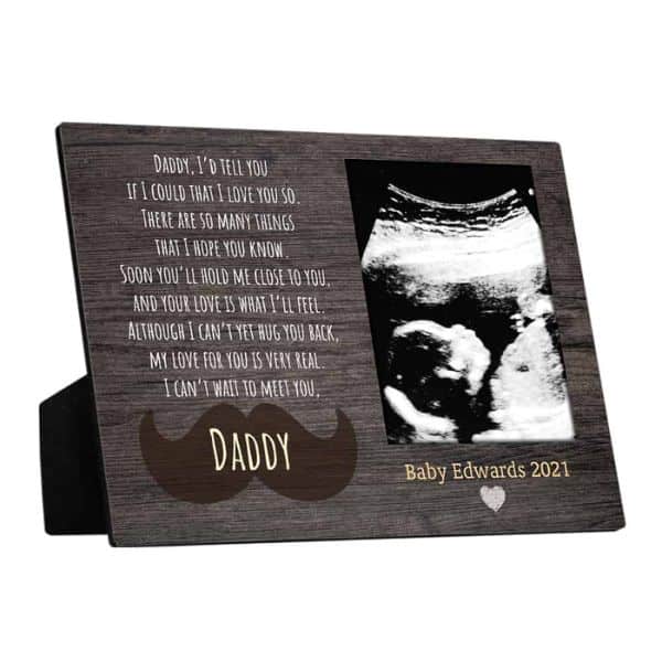 Daddy, I‘d Tell You If I Could That I Love You So Monogram Desktop Plaque - Best Sentimental Keepsake for expecting dads
