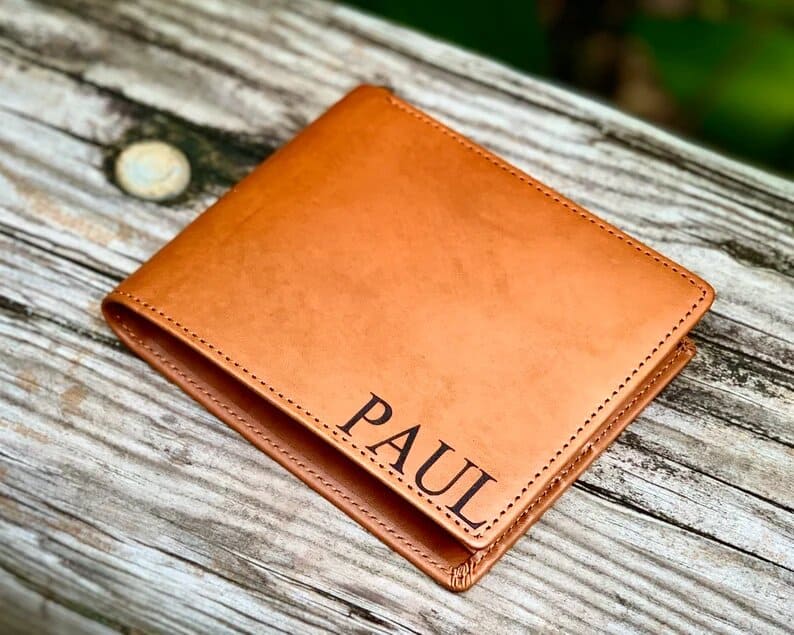 Monogrammed Wallet: fathers day from kids