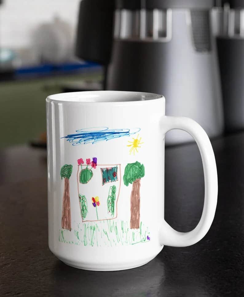 Personalized Drawing Mug: father's day gifts from kid
