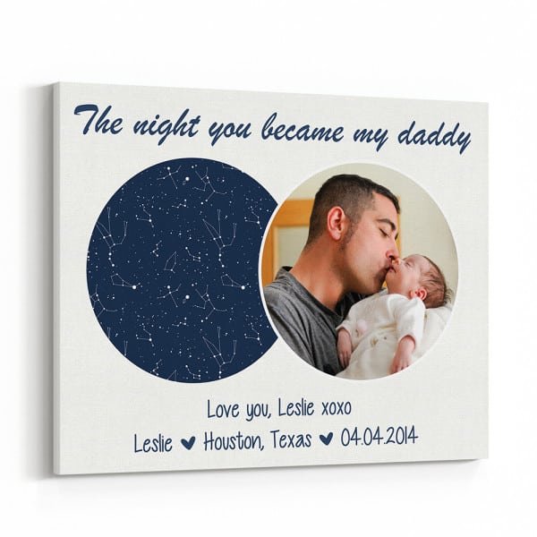 The Night You Became My Daddy Canvas Print
