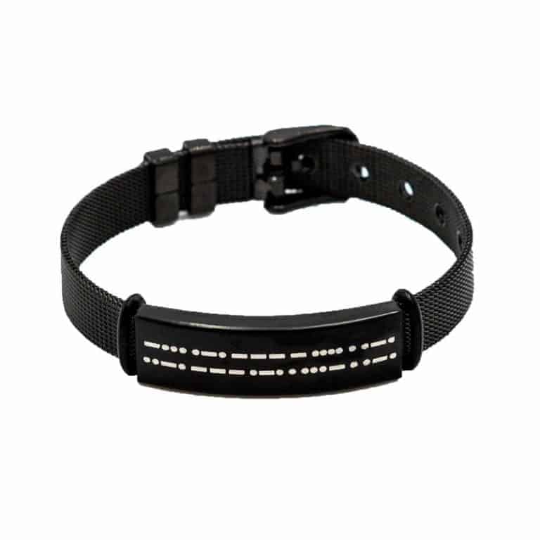 unique birthday gifts for husband: custom morse code bracelet