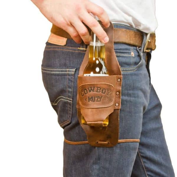 funny gifts for stepfather: cowbow beer holster