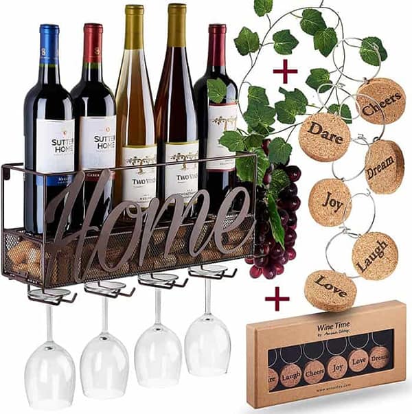 Wall Mounted Wine Rack - gifts for girlfriend's parents